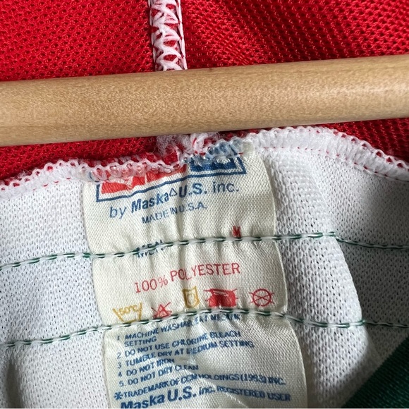 Vintage RARE 1980s New Jersey Devils NHL CCM Maska Jersey Medium - Picture 4 of 6